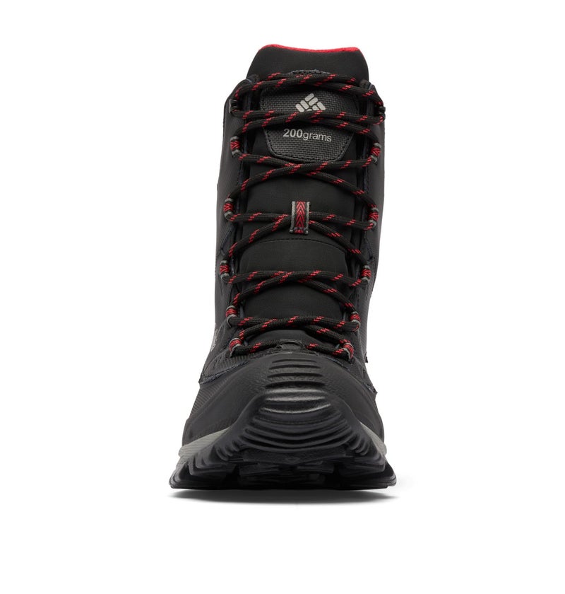 Columbia Mens Bugaboot III Waterproof Snow Boot, Black/Bright Red, 8.5 - Image 3