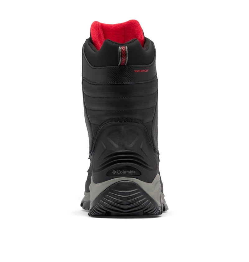 Columbia Mens Bugaboot III Waterproof Snow Boot, Black/Bright Red, 8.5 - Image 4