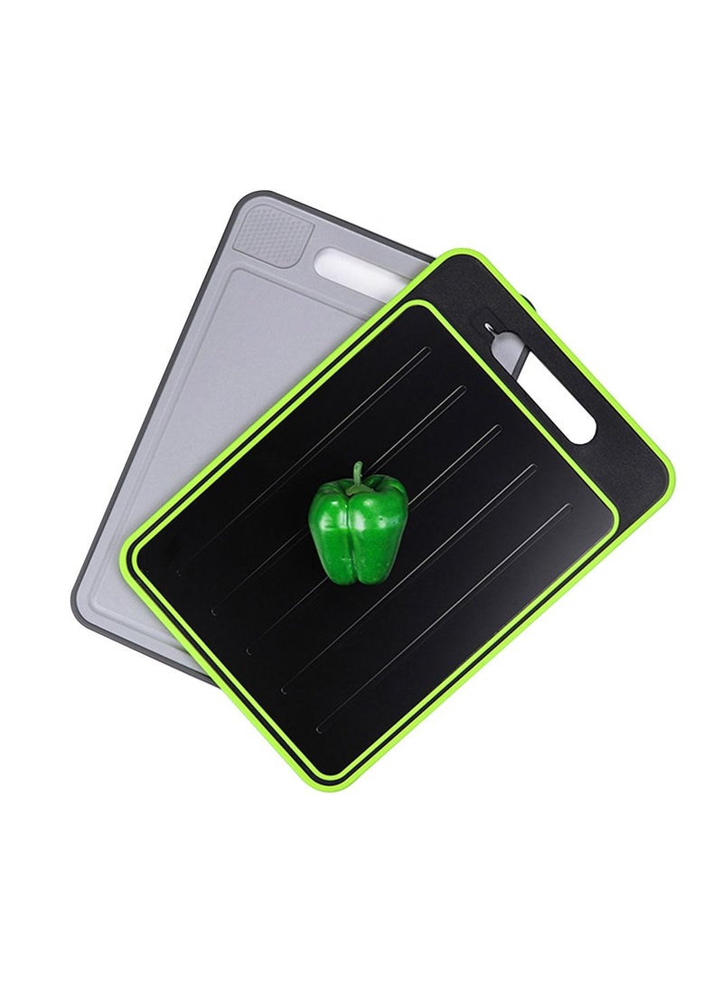 Revolutionary Thaw & Chop Board Multifunctional with Knife Sharpener 4 in 1, Fast Defrosting, Garlic Grater & Dual-Sided Cutting Surface - Non-Slip Design with Easy Grip Handle- Kitchen Essential  - Image 1