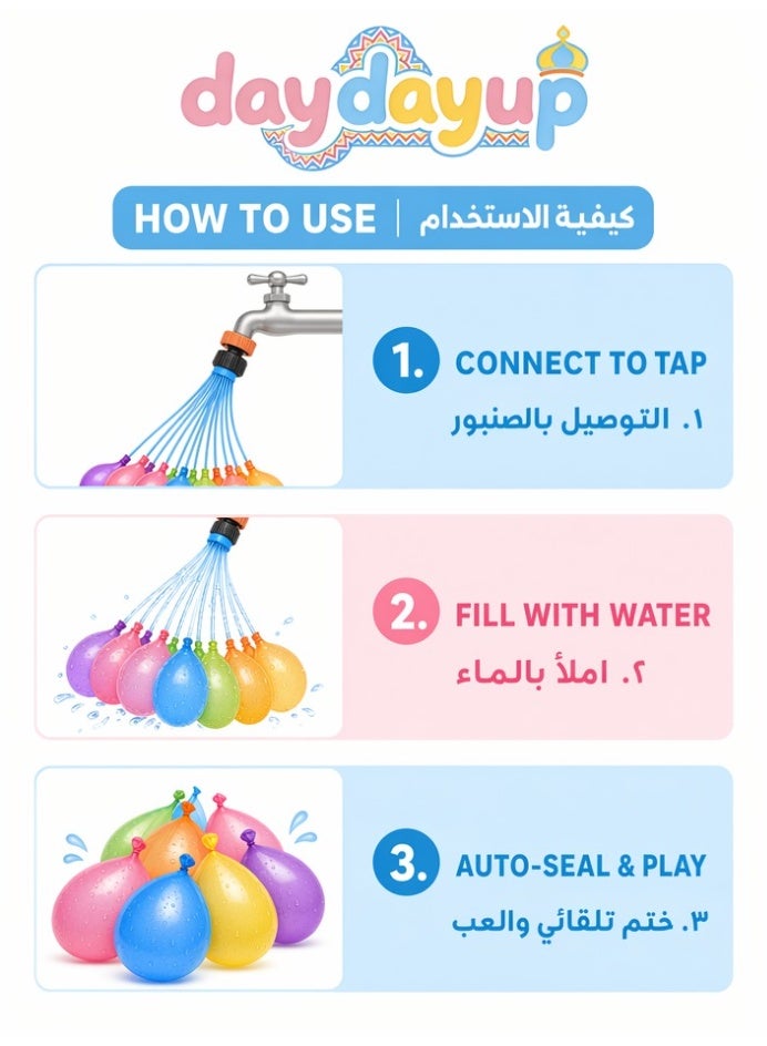 111 Pcs Quick Fill Self Sealing Water Balloons, Vibrant Non-Toxic for Kids Summer Water Fight - Image 2
