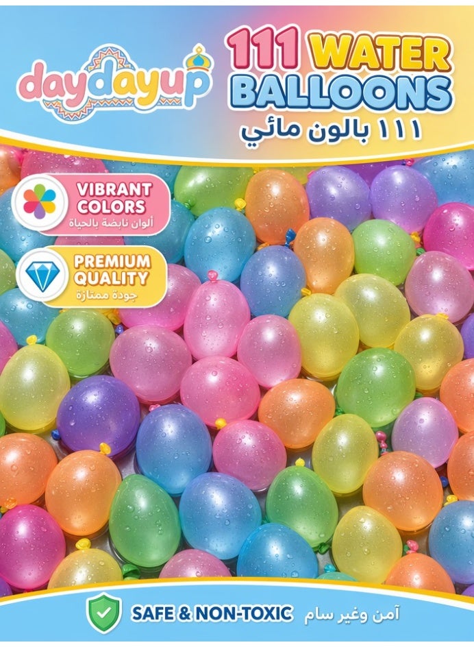 111 Pcs Quick Fill Self Sealing Water Balloons, Vibrant Non-Toxic for Kids Summer Water Fight - Image 5