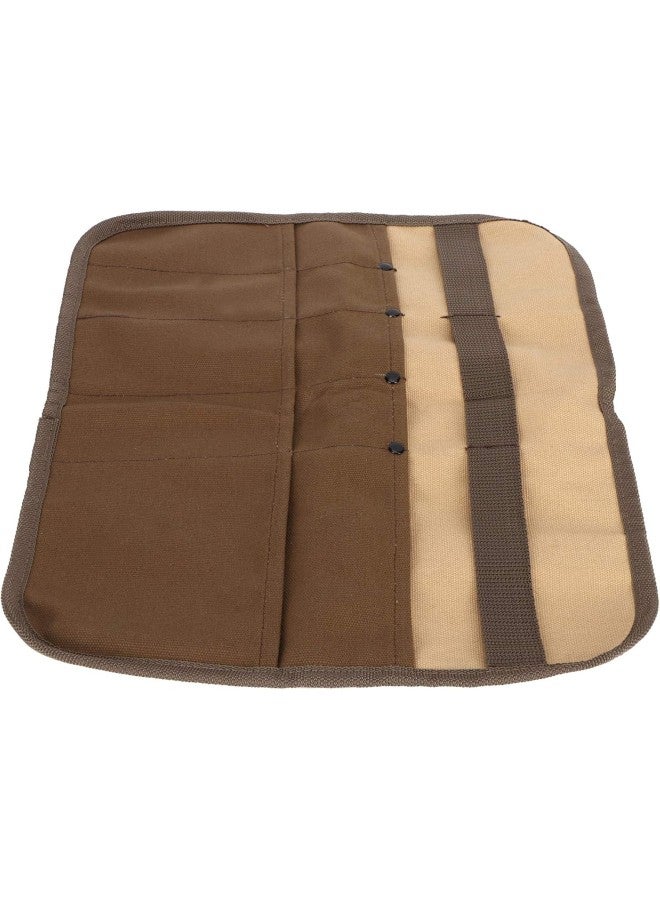 klarako Tableware Storage Bag Portable Hanging BBQ Cutlery Organizer for Picnic Barbecue Canvas - Image 4