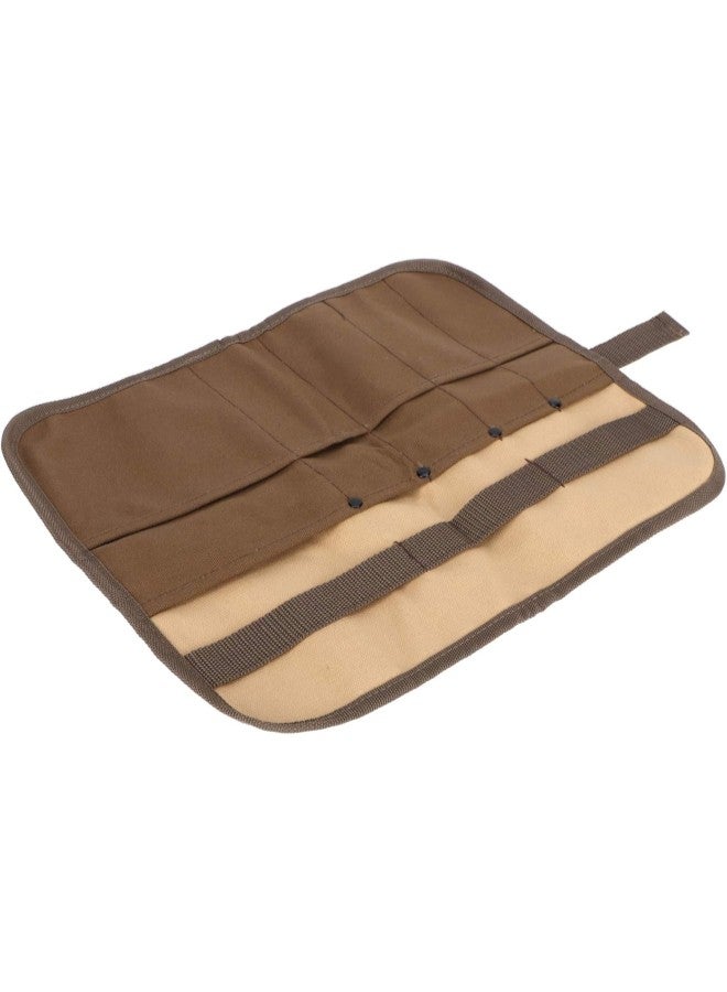 klarako Tableware Storage Bag Portable Hanging BBQ Cutlery Organizer for Picnic Barbecue Canvas - Image 2