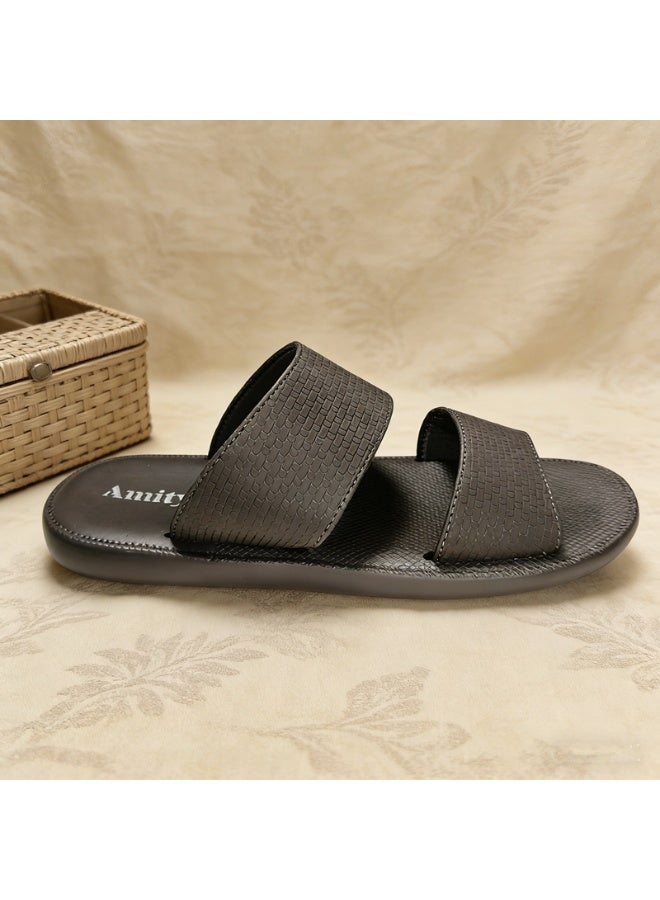 Men's Open Toe Outdoor Slides, Lightweight Breathable Non Slip Durable Summer Casual Slippers, Indoor Beach Pool Camping Daily Walking Shoes - Image 3