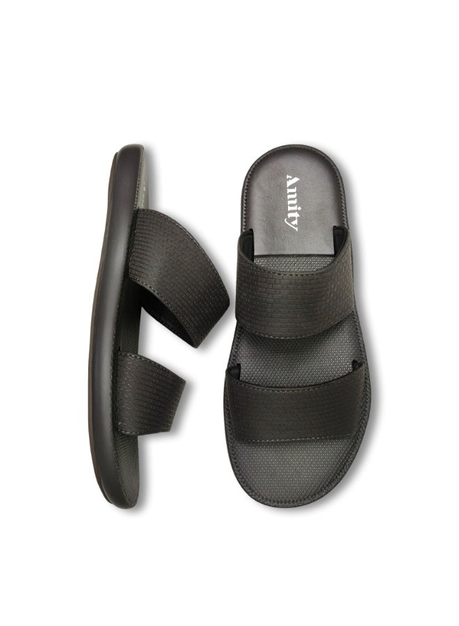 Men's Open Toe Outdoor Slides, Lightweight Breathable Non Slip Durable Summer Casual Slippers, Indoor Beach Pool Camping Daily Walking Shoes - Image 5
