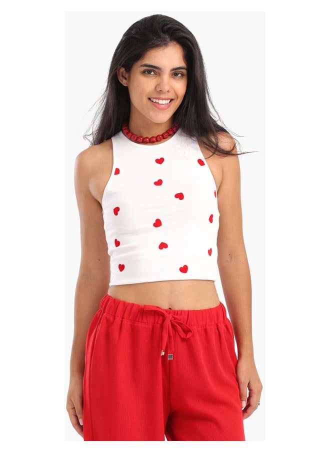 Clue Heart Prints Top  - Image 1