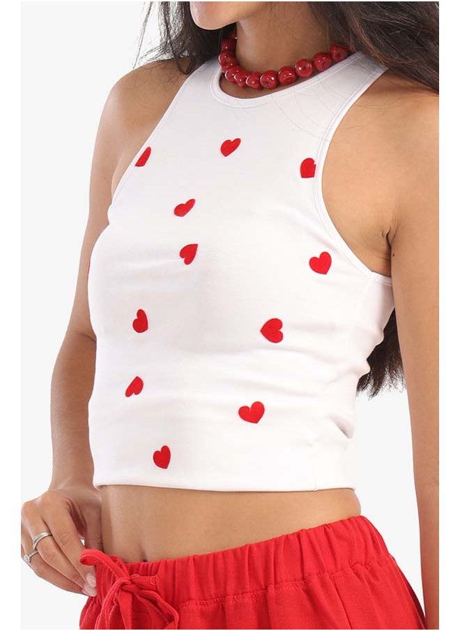 Clue Heart Prints Top  - Image 4