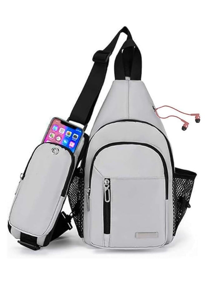 Waterproof Sling Backpack Crossbody Sling Bag, Cross Bag Adjustable Travel Hiking Essentials Casual Daypack Multipurpose Chest Bag Purse for Women Men - Image 1