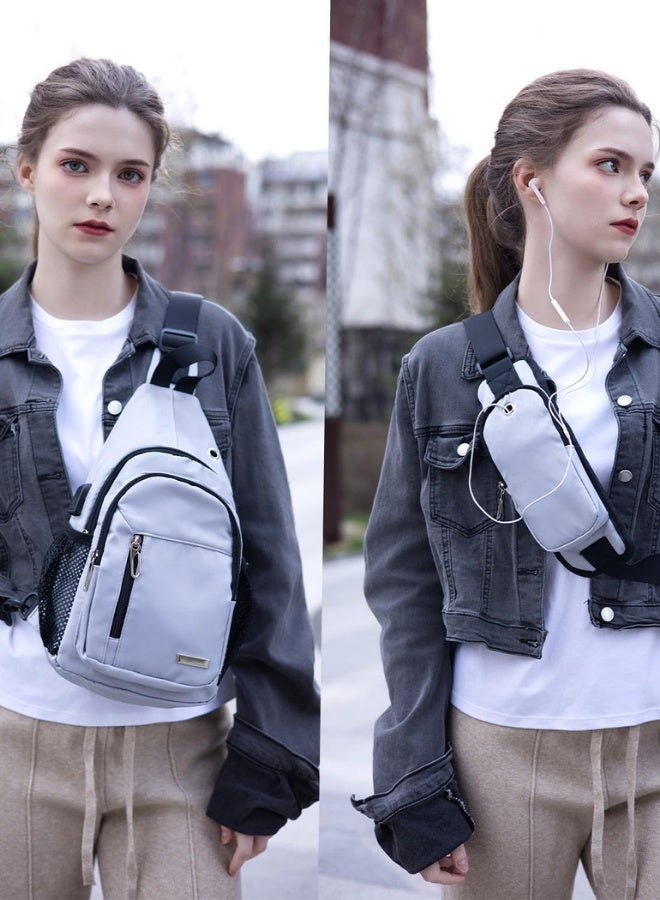 Waterproof Sling Backpack Crossbody Sling Bag, Cross Bag Adjustable Travel Hiking Essentials Casual Daypack Multipurpose Chest Bag Purse for Women Men - Image 3