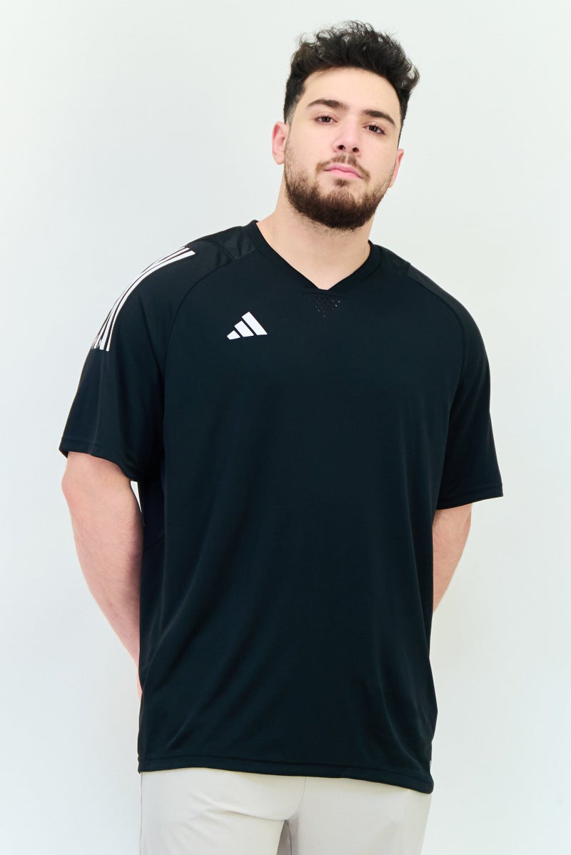 Adidas Men Sportswear Fit Short Sleeve Tiro23 Pro Training Jersey, Black  - Image 1