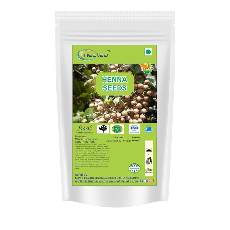 neotea بذور الحناء نيتوتيا 250 جرام مسحوق عشبي طبيعي لفن الجسم صبغة الشعر العناية بالبشرة وتاتو الحناء DIY جودة عضوية نقية - Image 2