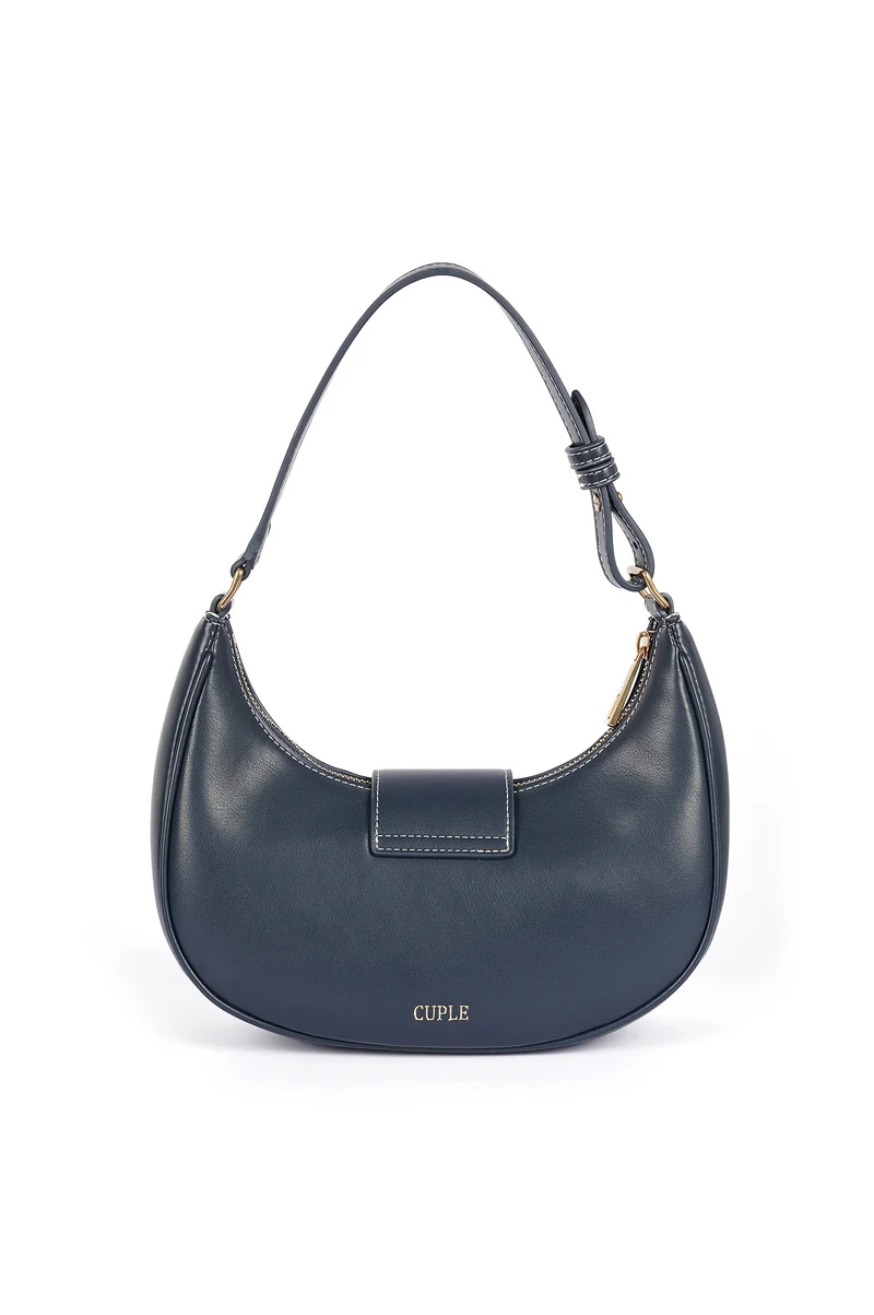 كابلي Half-moon shape faux leather shoulder bag