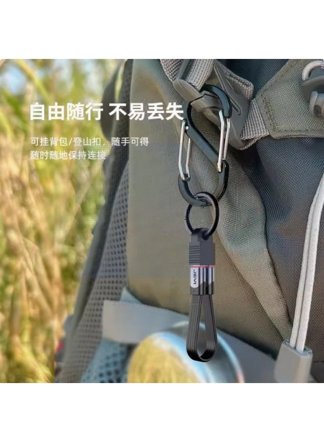Typec Data Line Double-headed Thunder 3 Full-function Usb4 Short-line Applicable Iphone15 Charging Line Storage Hook - Image 4