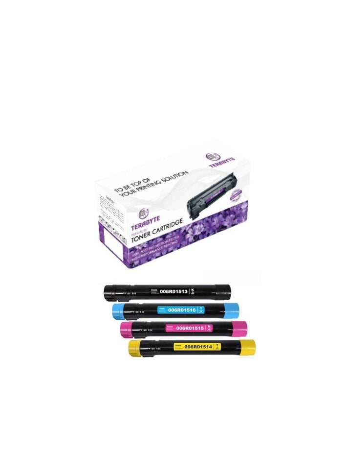 Terabyte XE-7525 WorkCentre 7525 Toner Cartridge Set 5 Pack 006R01516 006R01515 006R01514 006R01513 Toner Replacement for Xerox 7525 7530 7535 7545 7556 7830 7835 7845 7855 Printer (1BK/1C/1M/1Y)  - Image 1