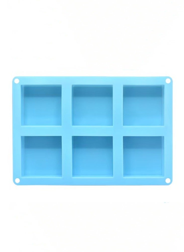 6 تجويف الصابون القالب مربع لصنع الصابون مستطيل DIY الصابون اليدوي شكل علبة كعكة القالب - Image 2