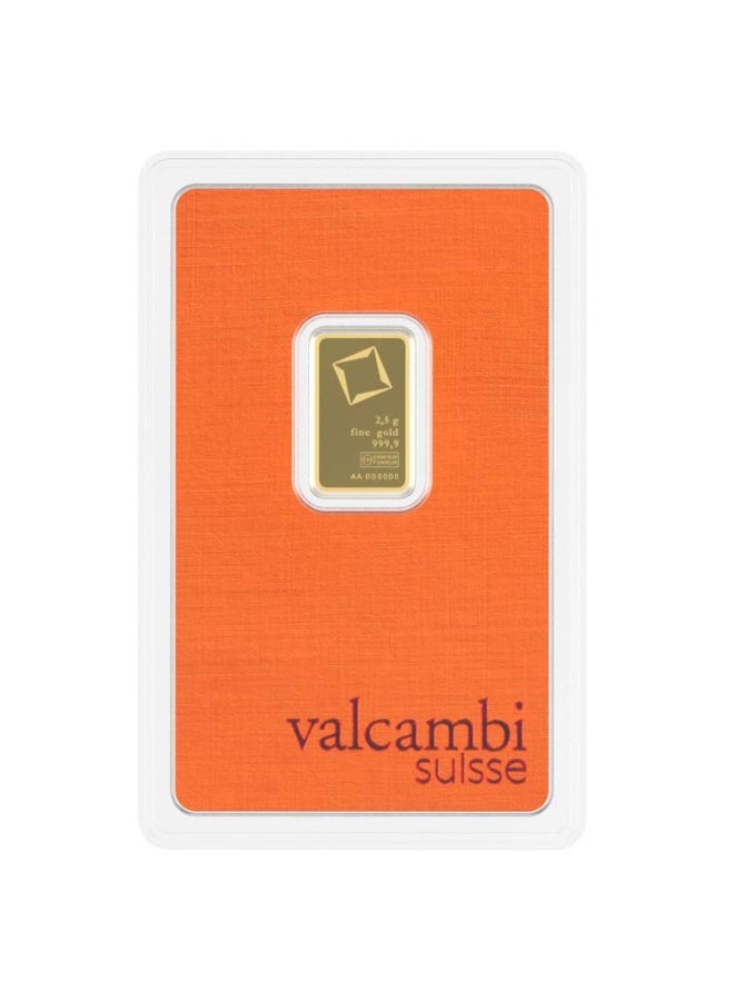valcambi 24KT 999.9 Purity 2.5g Valcambi Suisse Gold Bar - Image 4