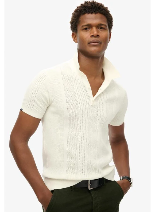 Short Sleeve Knitted Polo
