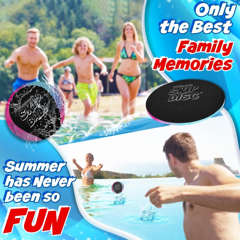 Activ Life Summer Gifts for Kids [Water Skip Balls] Beach Games for Adults and Family Boys Girls Ages 7 8-10 11 12 Year Old Teen Gifts Swimming Pool Swim Toys Fun Sand Mom Dad Birthday Presents - Image 5