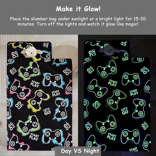 MORAIS Toddler Nap Mat with Removable Pillow and Blanket Glow in the Dark 52 x 20 Lightweight and Soft Nap Mat for Preschool Daycare Game - Image 5