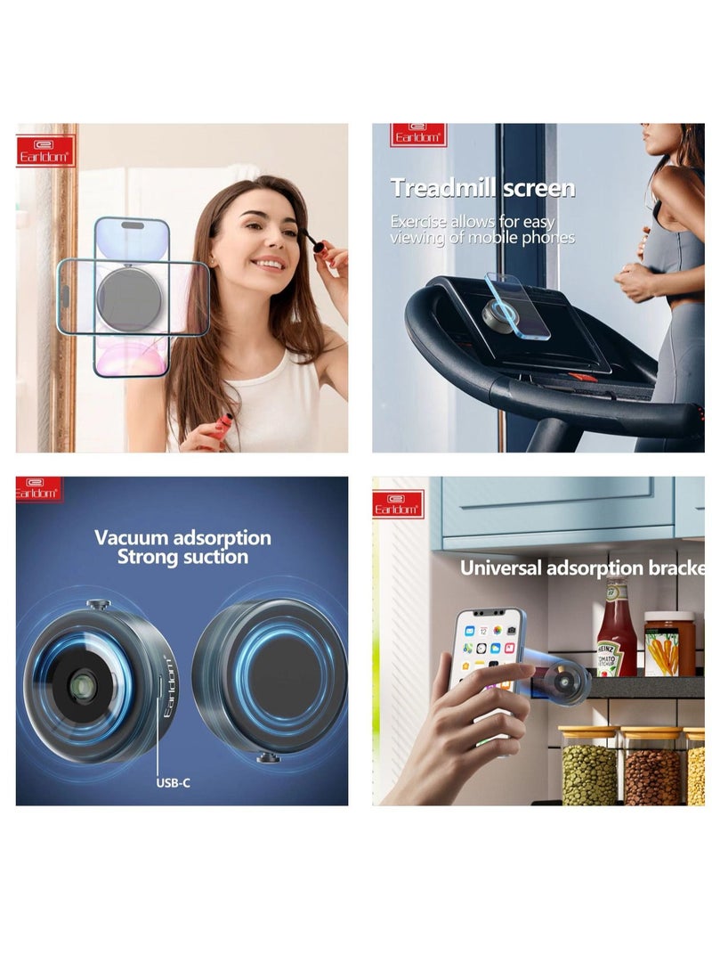 Earldom Double-Sided Phone Holder Innovative Dual Suction Cup and Magnetic Design  Car Suction Cup Holder Et-EH277 - Image 2