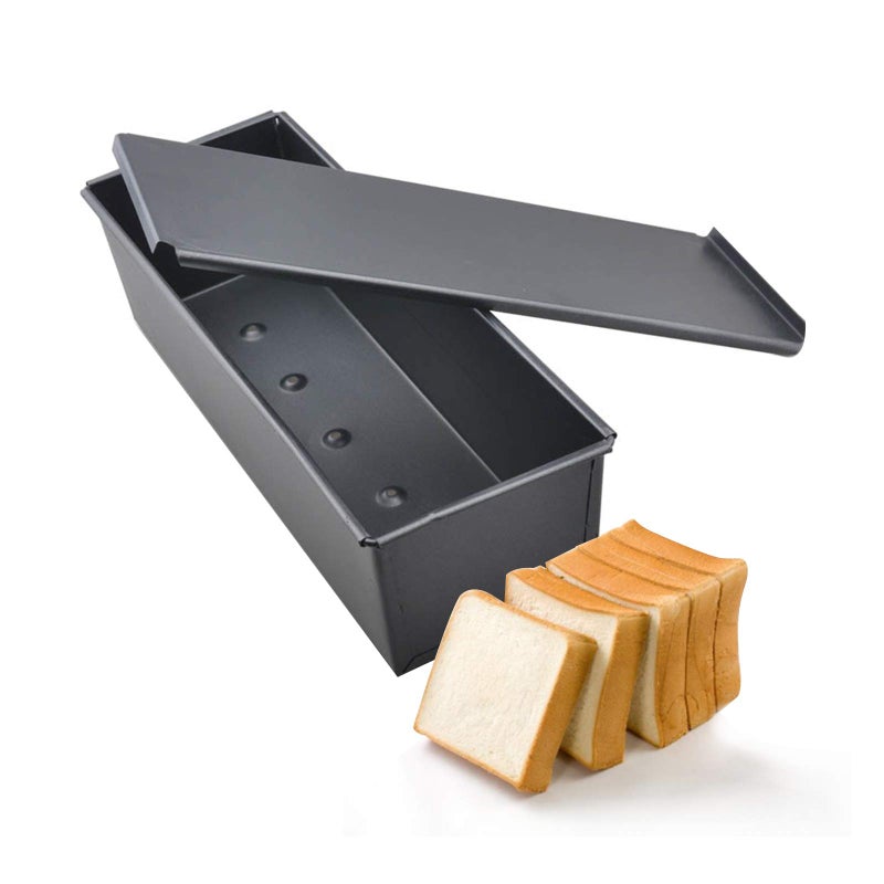 UgyDuky Pullman Loaf Pan with Lid Aluminum Steel Pullman Loaf Pan Commercial Grade Non Stick Bread Pan with Lid 10x393x44inch