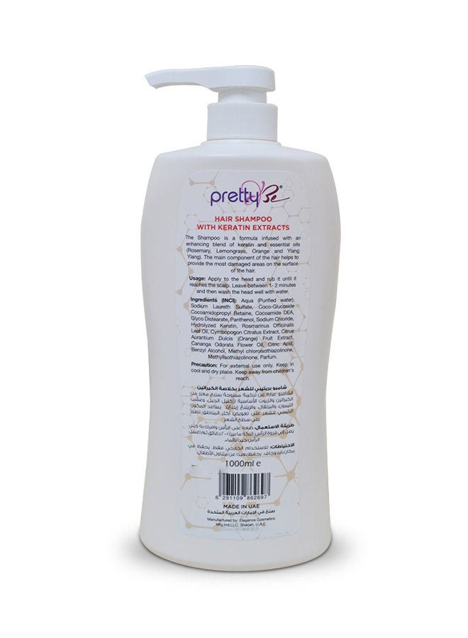 Pretty Be Hair Shampoo with Keratin Infused Extract 1000ml - Image 2