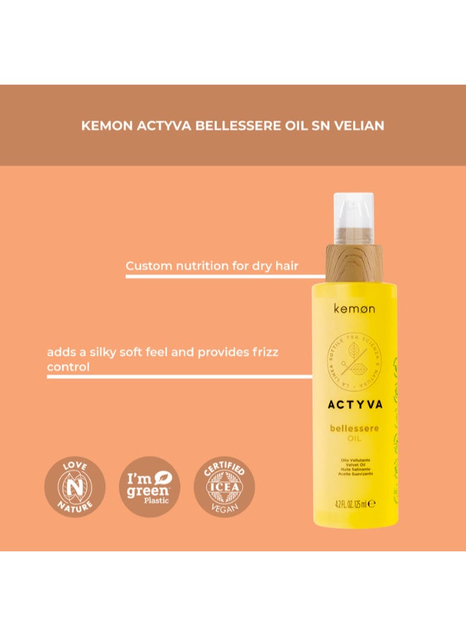 Kemon Actyva Bellessere Oil SN Velian 125ml - for All Hair Type - Image 5