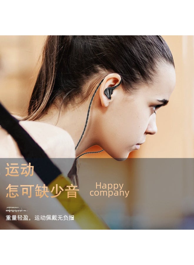 Neutral New Sports Headphones In-ear Transparent Heavy Bass Running Chicken Game Wired Headphones Around The Ear - Image 2