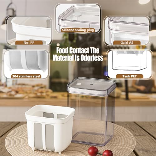 JD FRESH 1100 ML Premium Addition Hung Curd Stainer Box/Fine Mesh Greek Yogurt Strainer with Lid/Multifunctional Yogurt Filter/BPA-Free/Perfect Hung Curd Maker for Homemade Yogurt/Cheese & More - Image 3