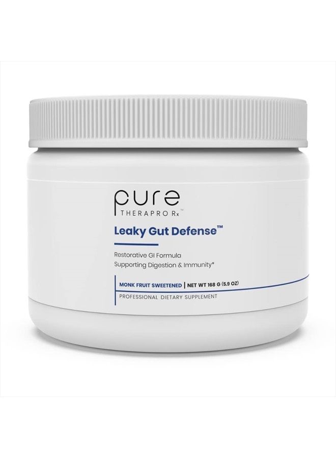 Pure Therapro Rx Leaky Gut Defense - Gut Health Supplement with L-Glutamine, Licorice Root Extract, Aloe Leaf, Arabinogalactan- (30 Servings, 168g)  - Image 1