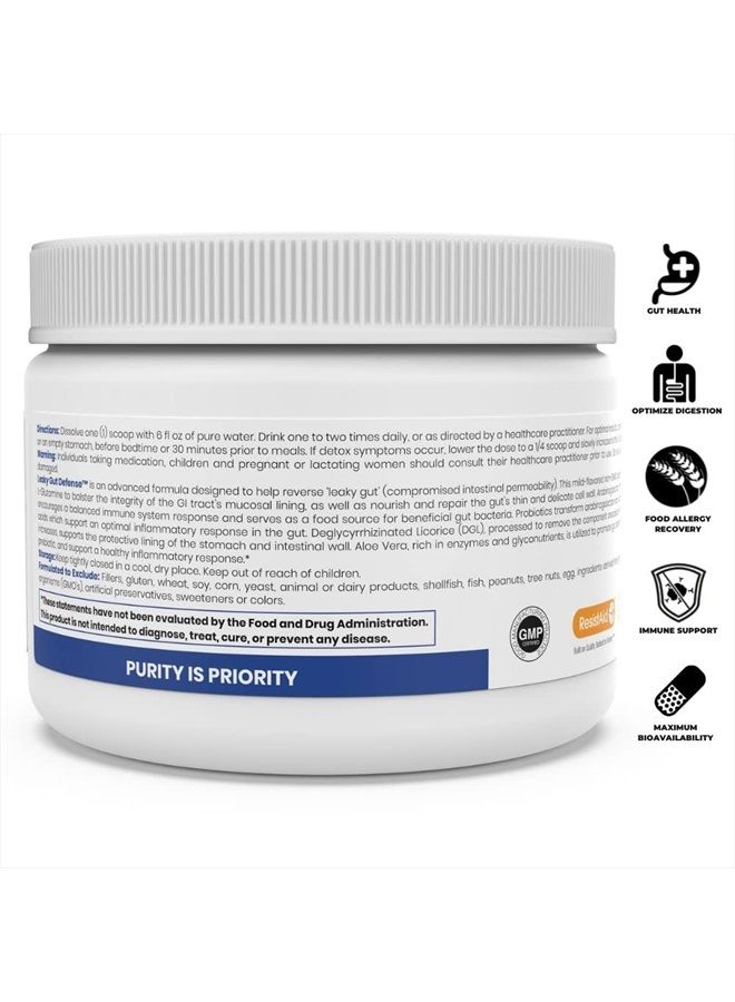 Pure Therapro Rx Leaky Gut Defense - Gut Health Supplement with L-Glutamine, Licorice Root Extract, Aloe Leaf, Arabinogalactan- (30 Servings, 168g)  - Image 3