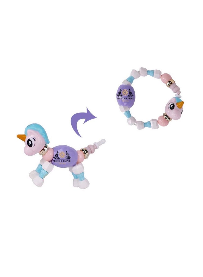 Miracle Empire Pet Beads bracelet turns into a Unicorn toy girls toys handmade party for kids animals education gifts - Image 3
