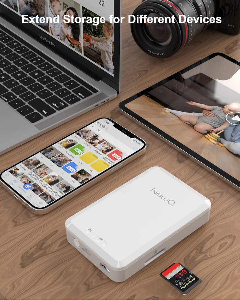 NEWQ Hard Drive for Phone Computer: 2 TB Photo Stick Portable Storage Device External HDD USB Flash for iPhone & iPad & Android Cellphone Backup Picture | Photo | Video | Data (2TB) - Image 5