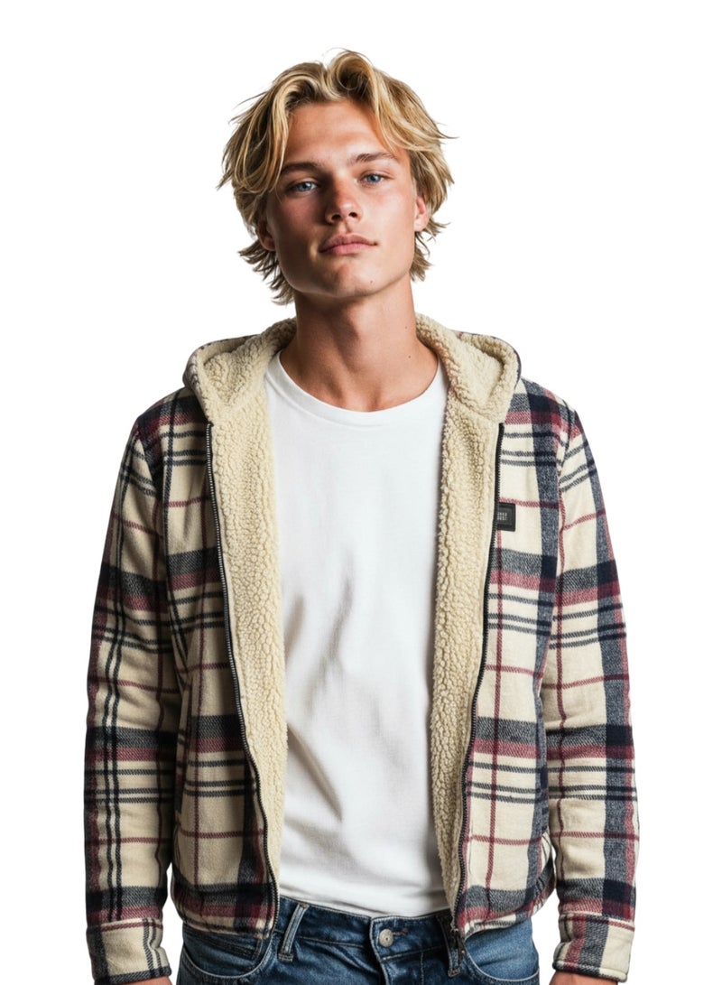 WHITE RABBIT Padded Long Sleeves Zipper Hooded Jacket - Image 1