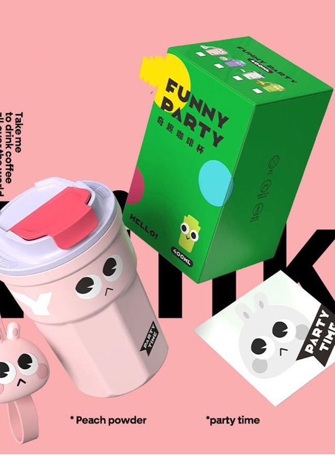 400ml Sports Water Cup Milkshake Protein Powder Mixing Cup Thickened Cup Wall With Handbag Water Cup , for Hot and Cold Water Coffee and Tea  - Image 3
