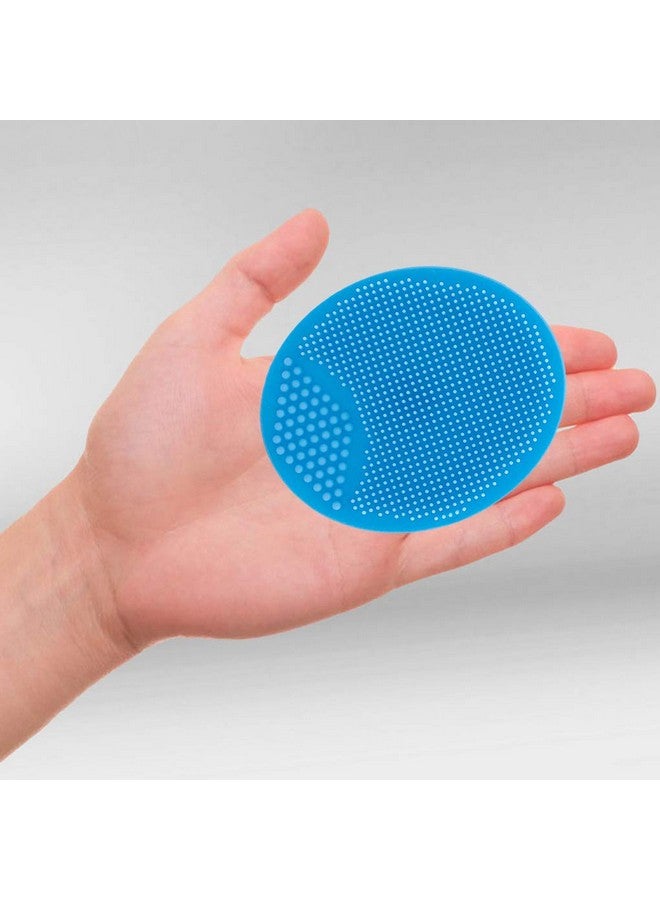 MR LION Baby Bath Brush, Baby Cradle Cap Brush, Silicone Massage Brush, Silicone Scrubbers Exfoliator Brush | The SkinSoother Baby Essential for Dry Skin, Cradle Cap and Eczema (Large-Blue & Pink)  - Image 3