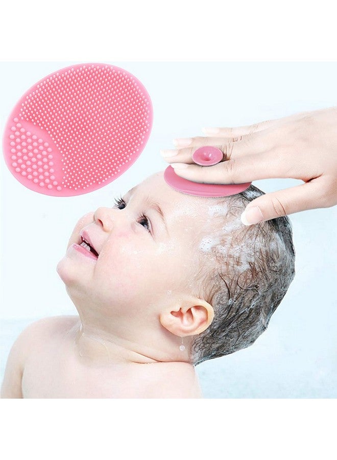 MR LION Baby Bath Brush, Baby Cradle Cap Brush, Silicone Massage Brush, Silicone Scrubbers Exfoliator Brush | The SkinSoother Baby Essential for Dry Skin, Cradle Cap and Eczema (Large-Blue & Pink)  - Image 4
