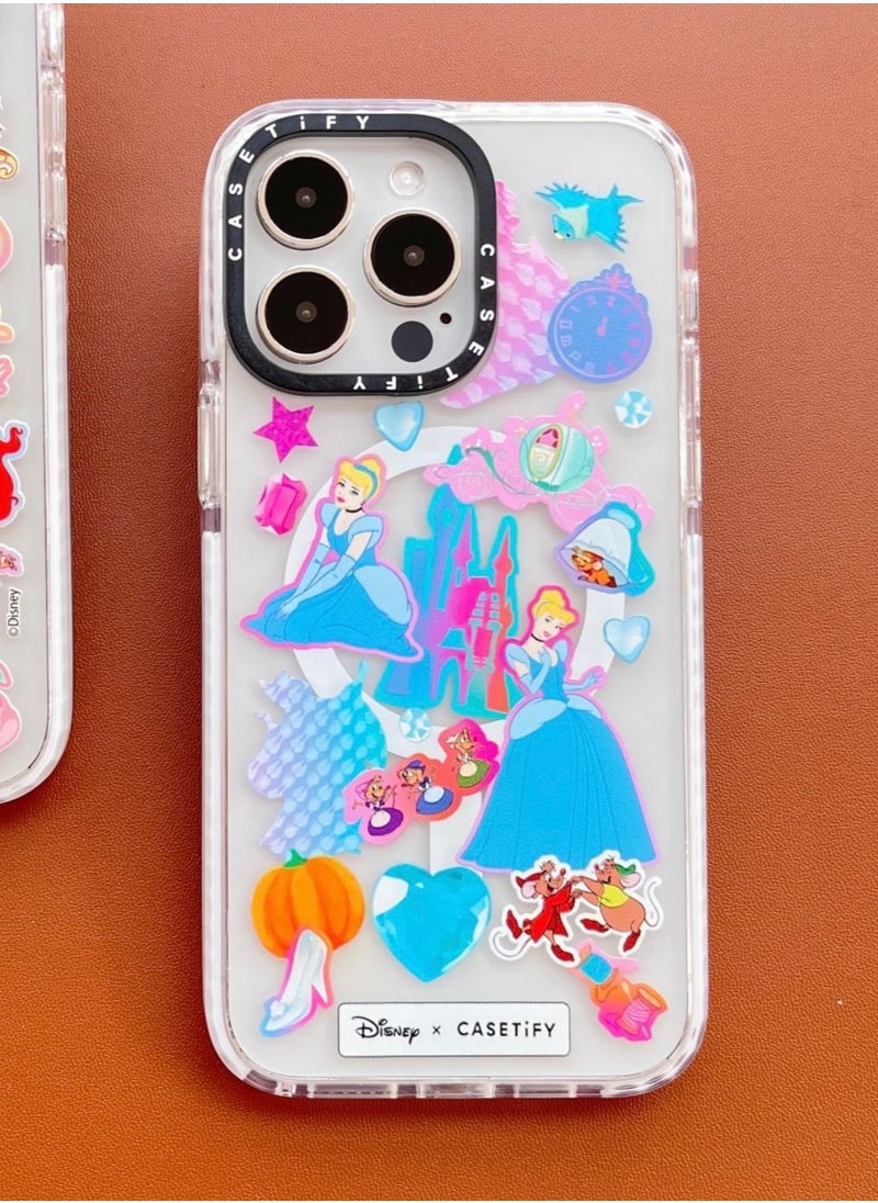 Casetify - For iPhone 14 Pro Max Case Disney Cinderella Case Magnetic Magsafe MagFit Anti-Yellowing Technology Cover - Image 1