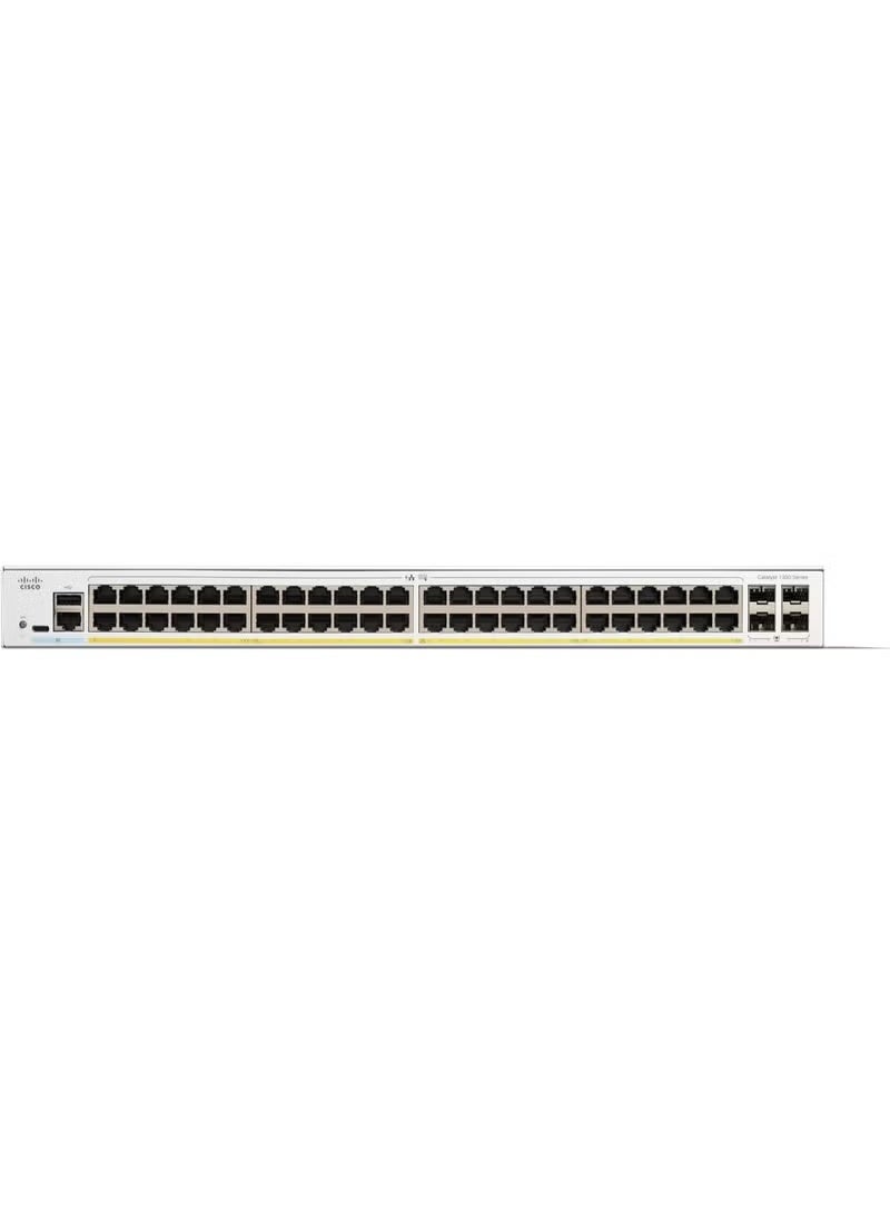 سيسكو سيستمز مفتاح سيسكو كاتاليست 1300-48P-4G المُدار، 48 منفذ جيجابت إيثرنت، PoE، 4x1GE SFP (C1300-48P-4G) - Image 4