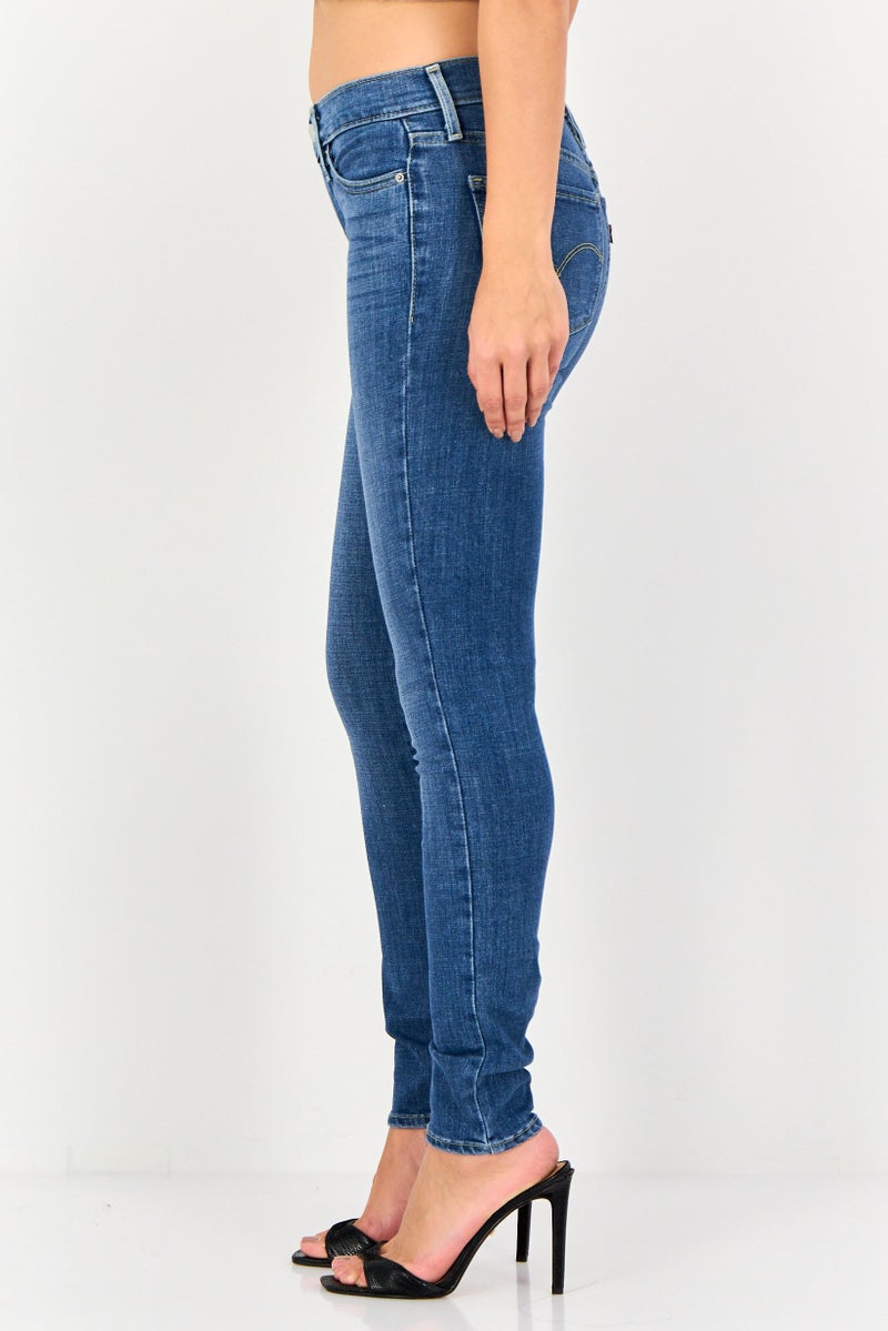 Levi's Women Skinny Fit Washed Stretchable 311 Shaping Jeans, Blue - Image 3
