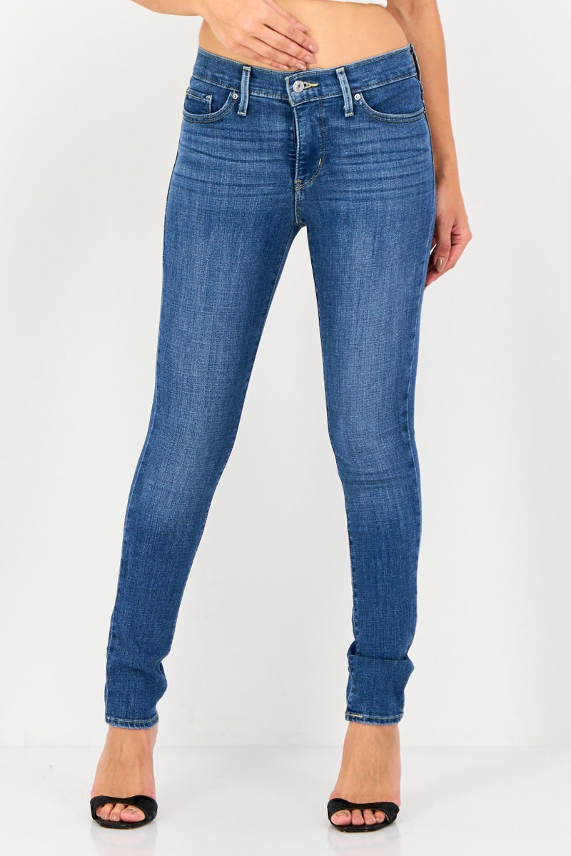 Levi's Women Skinny Fit Washed Stretchable 311 Shaping Jeans, Blue - Image 1