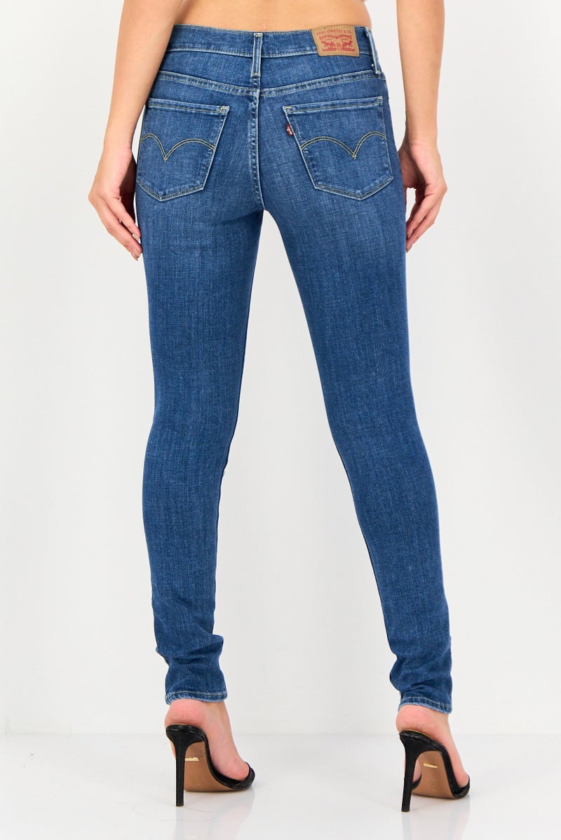 Levi's Women Skinny Fit Washed Stretchable 311 Shaping Jeans, Blue - Image 4