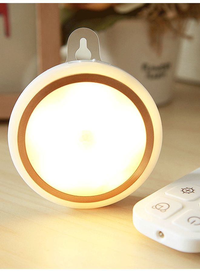 LED Ceiling Lamp With Remote Yellow 8x2.5x8cm - Image 4