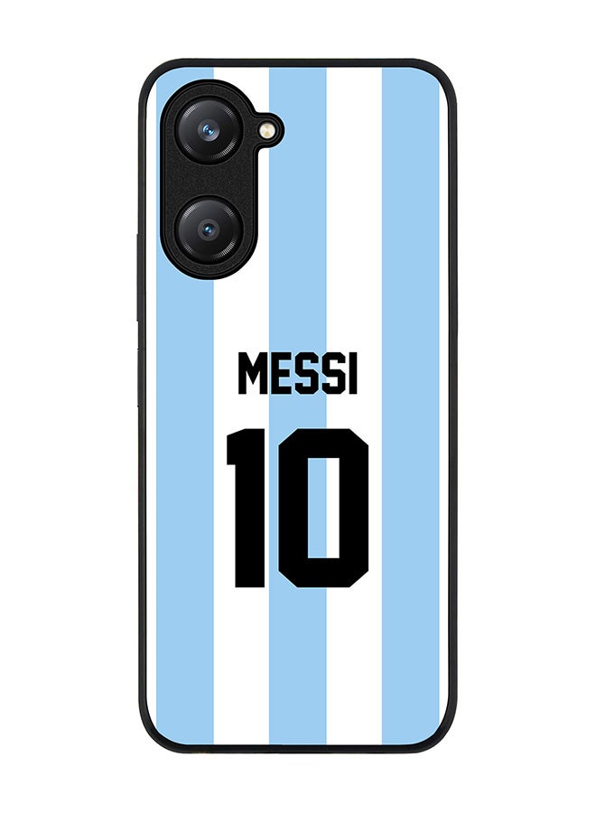 Stylizedd Rugged Black edge case for Vivo Y28s 5G / Vivo Y18 4G /Vivo Y03 4G, Slim fit Case Flexible Cover - Football Team - Argentina, Player Name - Messi - Image 1