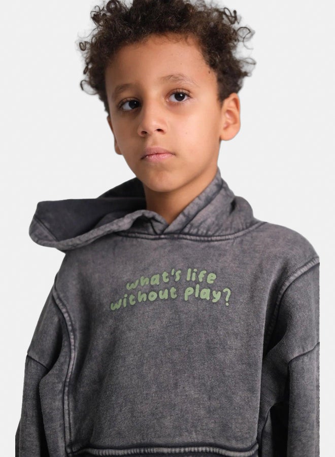 playmore Unisex "What's Life Without Play?" Long-Sleeved Hoodie - Image 3