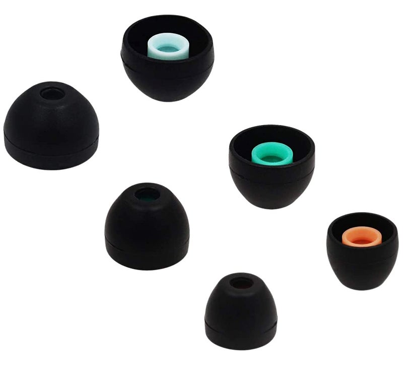 ALXCD Eartips Compatible with Sony WF-1000XM4 WF-1000XM5 Earbuds, S/M/L 3 Pairs Soft Silicone Ear Tips Earbuds Tips, Compatible with Sony WF-1000XM5 WF-1000XM4 Silicon Tips XM4 3 Pairs, SML, Black - Image 2