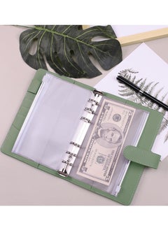 Homeosoobone A6 Budget Binder with 12 Clear Envelope Organizing Zippered Storage Pockets, PU Leather Notebook Binder for Financial Management and Students  - Image 5