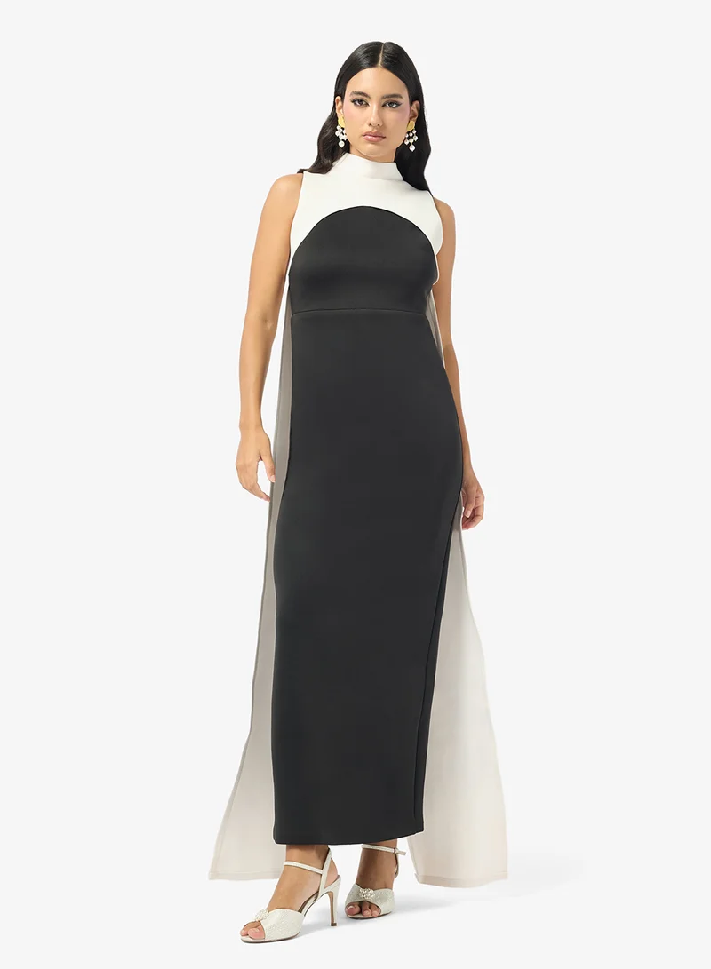 High Neck Maxi Dress
