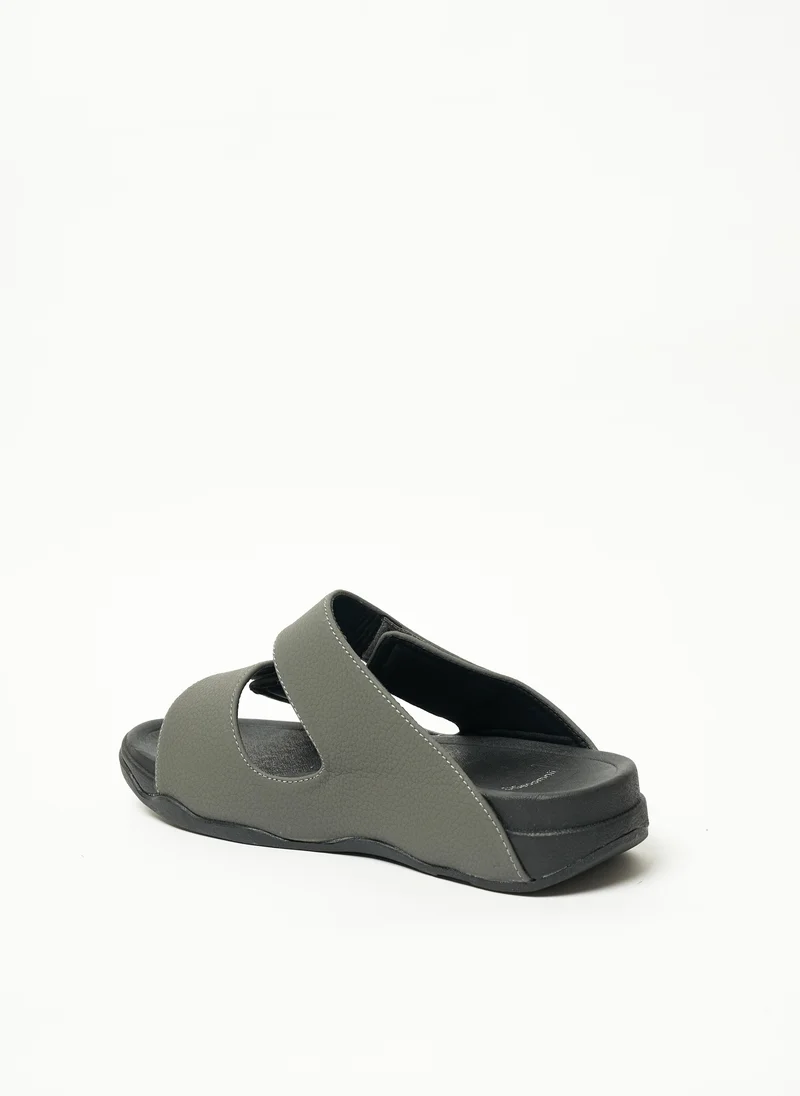 جيومني Geoomnii Mens Arabic Sandals Grey