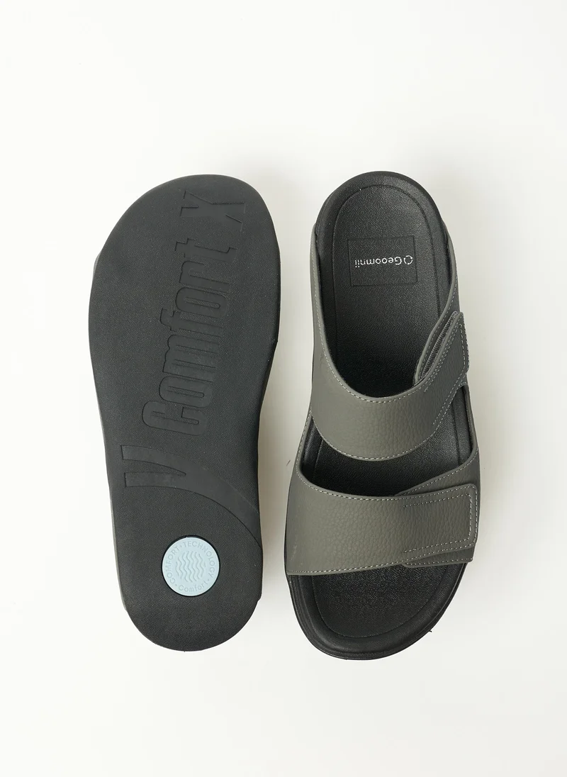 جيومني Geoomnii Mens Arabic Sandals Grey